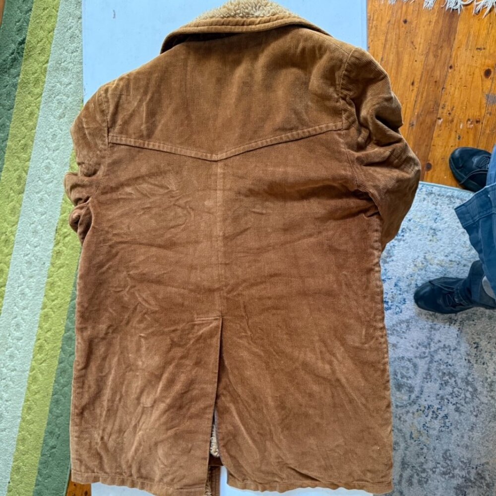 Vintage Towncraft Brown Corduroy Coat - XL - Picture 2 of 4